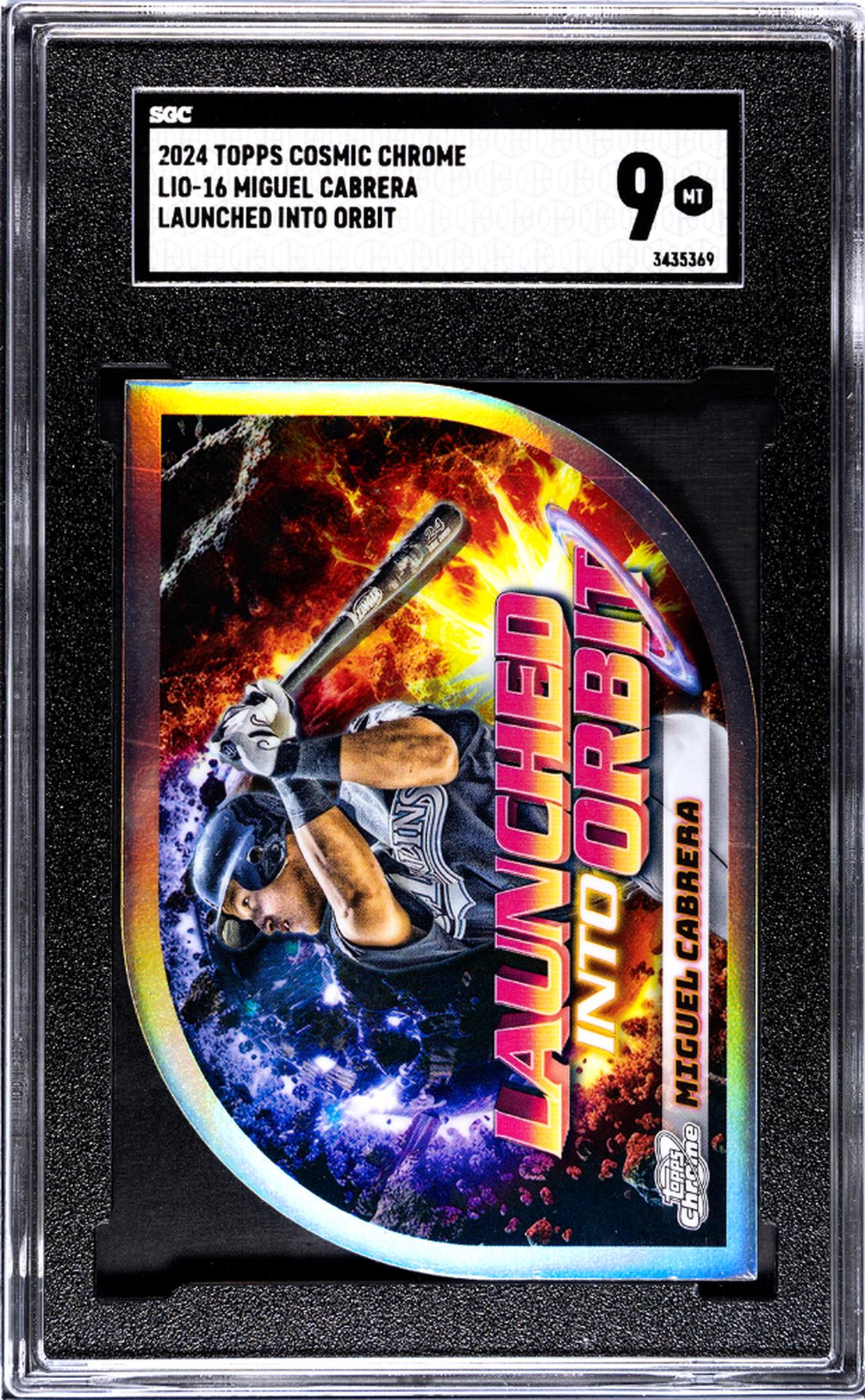 2024 Topps Cosmic Chrome Launched Into Orbit Miguel Cabrera #LIO-16 SGC 9
