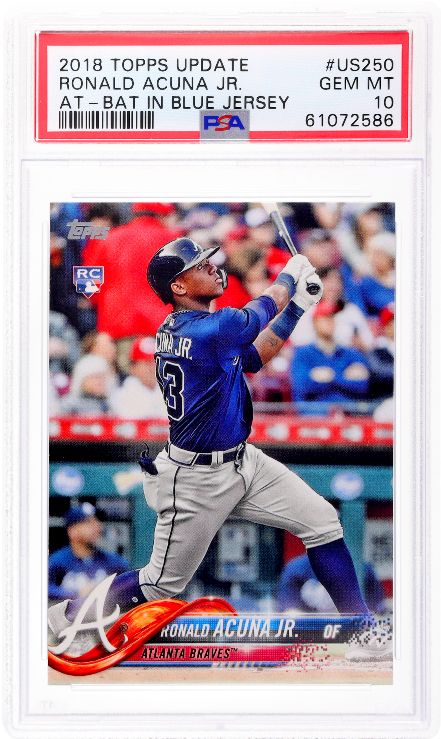 2018 Topps Update Ronald Acuna Jr. #US250 PSA 10