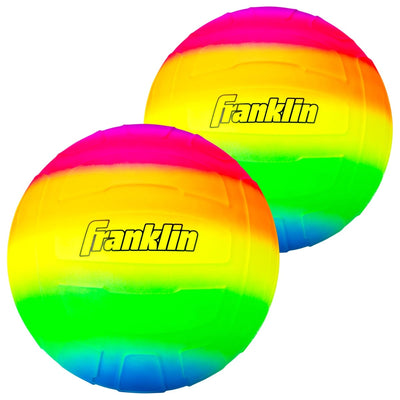 Franklin Sports Vibe 2.0 Playground Ball - Volleyball - 8.5in Rainbow