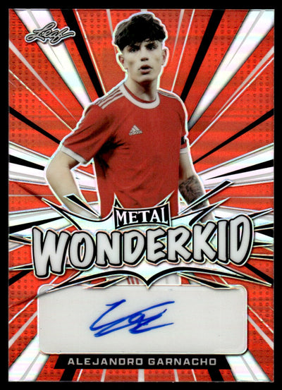 2022 Leaf Metal Wonderkid Alejandro Garnacho Auto #WK-AG1 /5