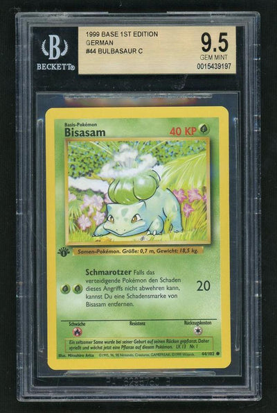 Pokémon Base 1st Edition Bisaflor #44 BGS 9.5