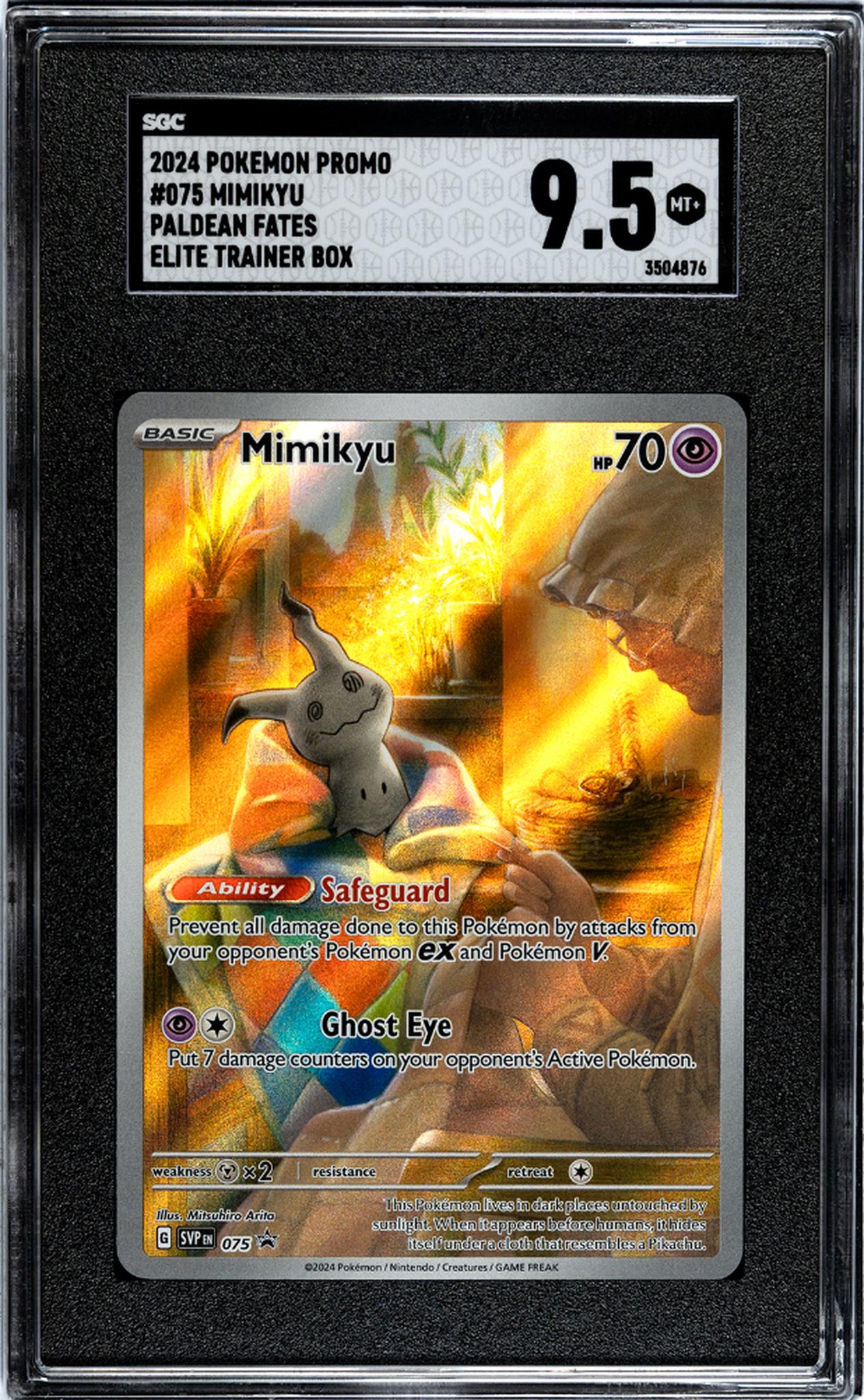 2024 Nintendo Pokemon #075 Mimikyu SGC 9.5