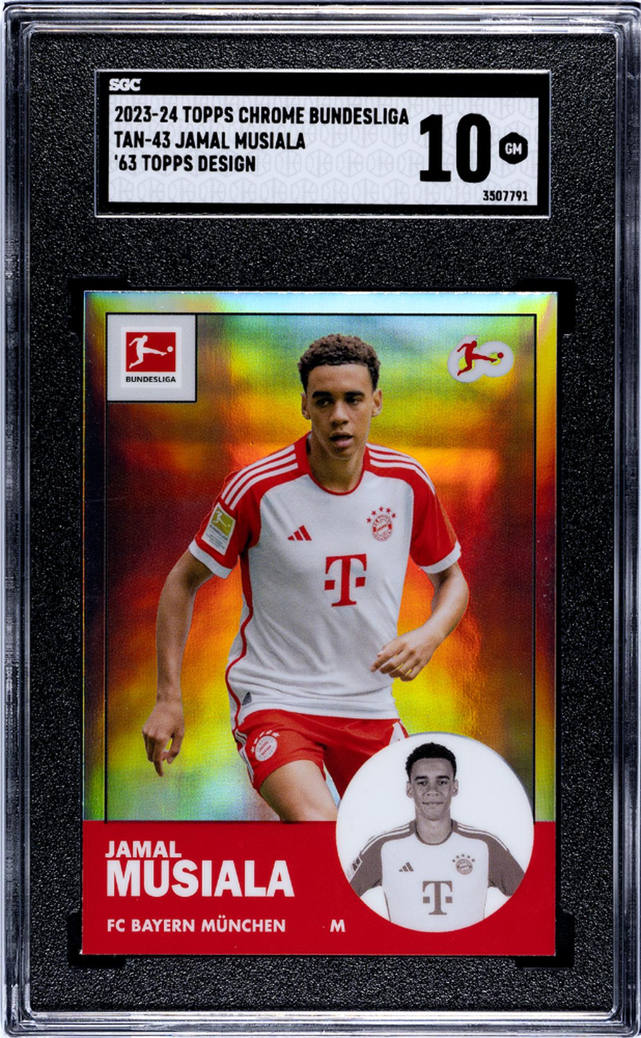 2023 Topps Chrome #TAN-43 Jamal Musiala '63 Topps Design SGC 10