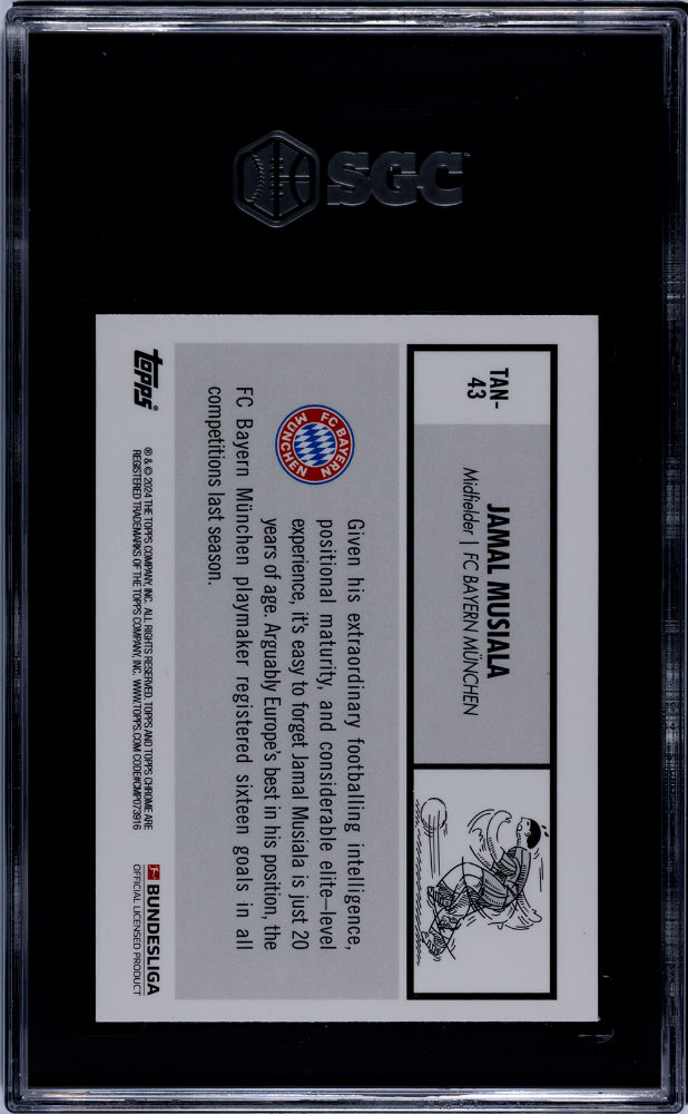 2023 Topps Chrome #TAN-43 Jamal Musiala '63 Topps Design SGC 10