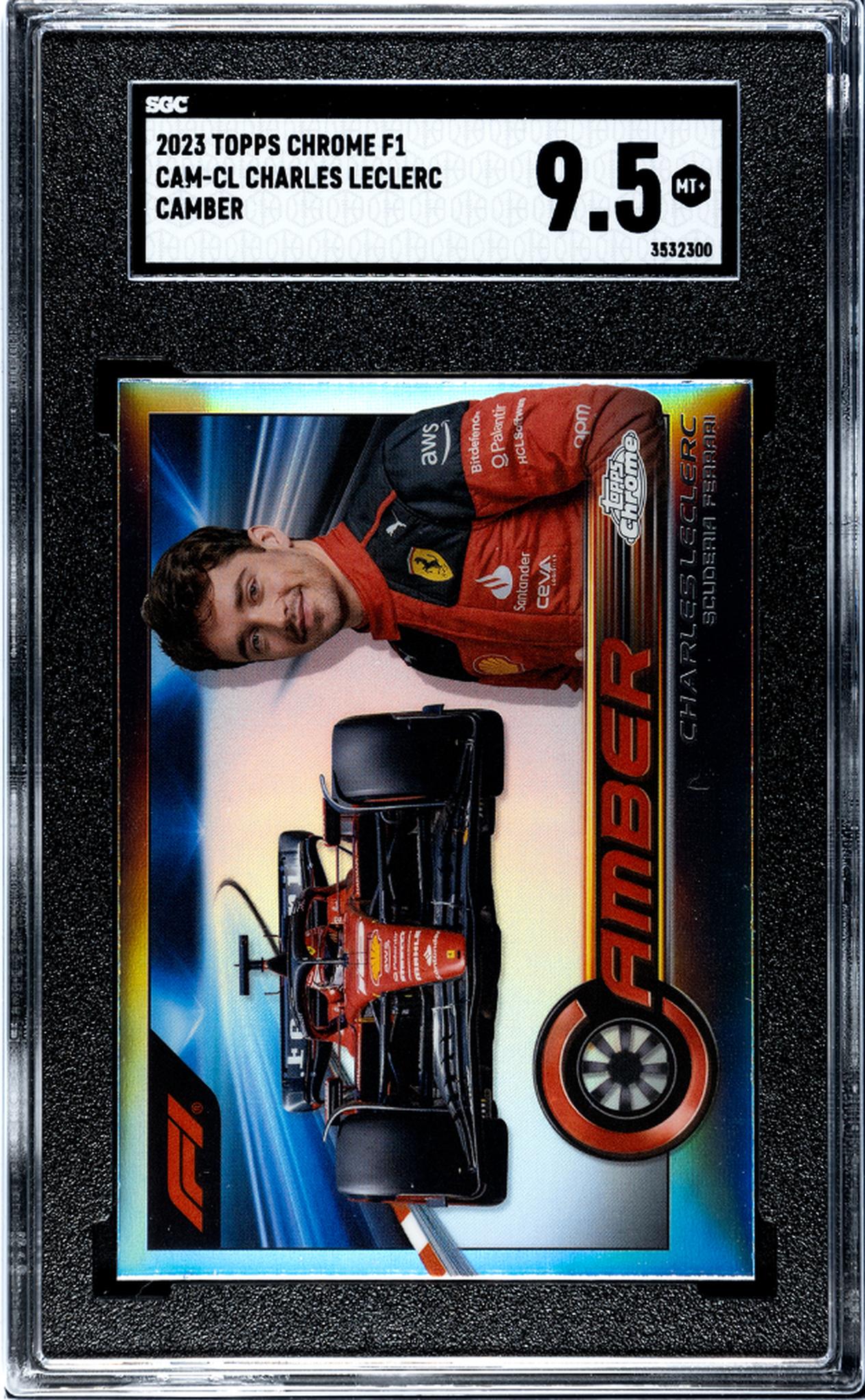 2023 Topps Chrome F1 #CAM-CL Charles Leclerc Camber SGC 9.5