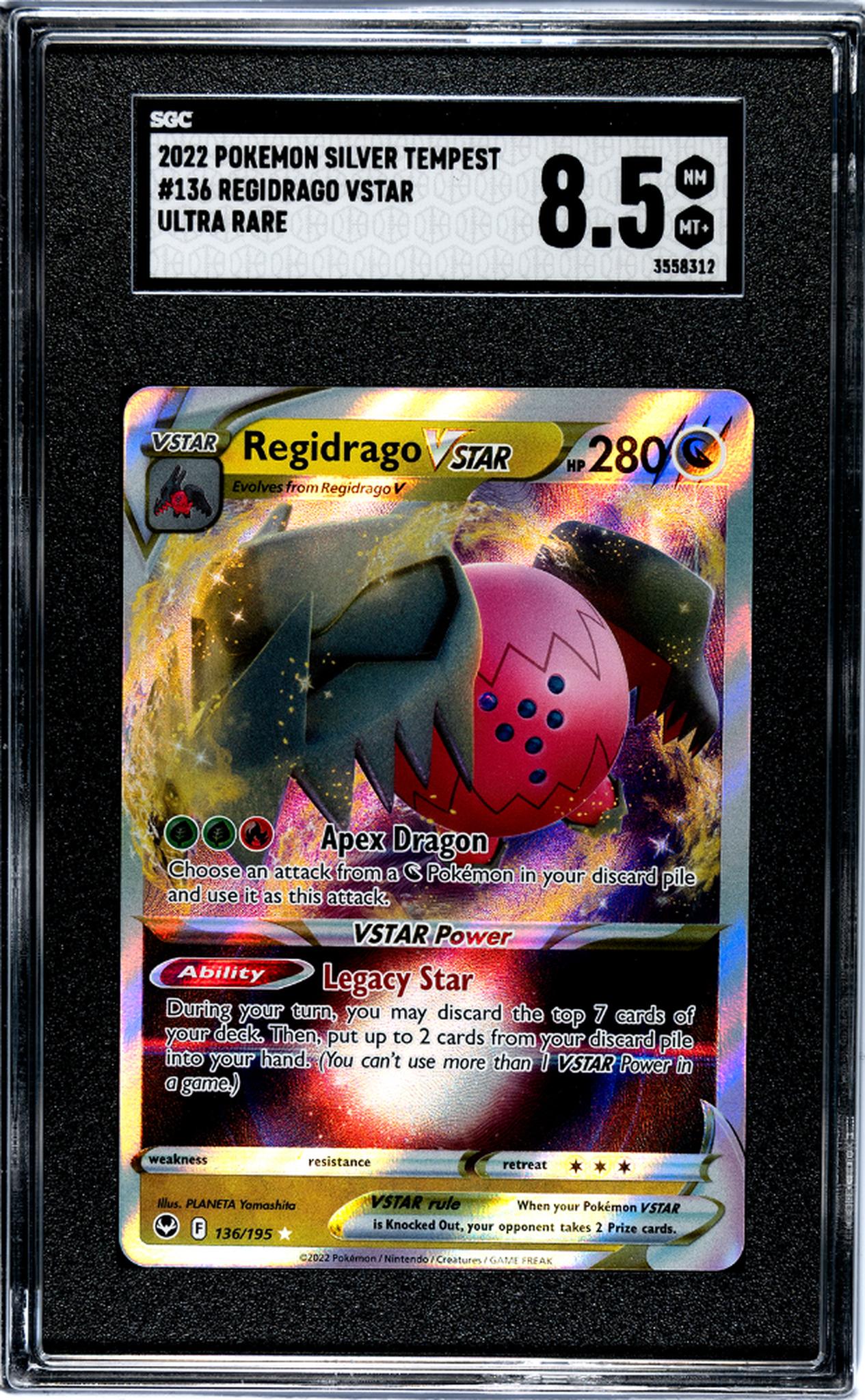 2022 Pokemon #136/195 Regidrago SGC 8.5