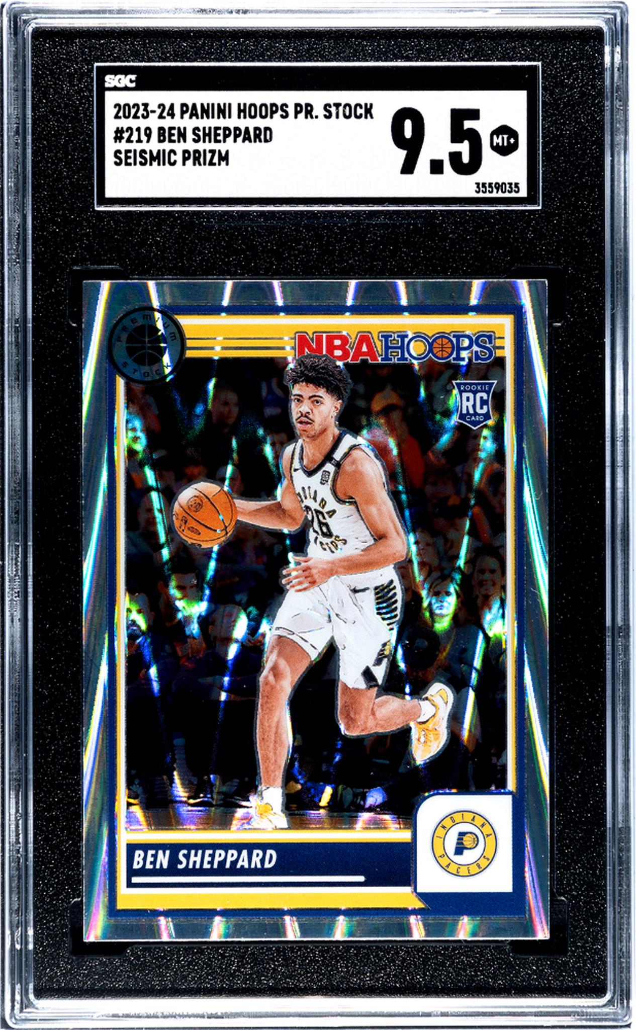 2023 Hoops #219 Ben Sheppard Seismic Prizm SGC 9.5