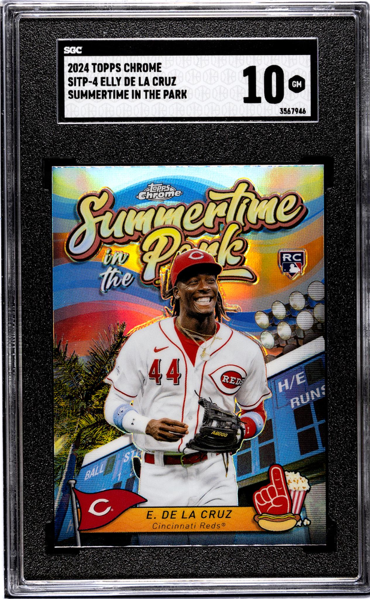 2024 Topps Chrome #SITP-4 Elly De La Cruz Summertime in the Park SGC 10