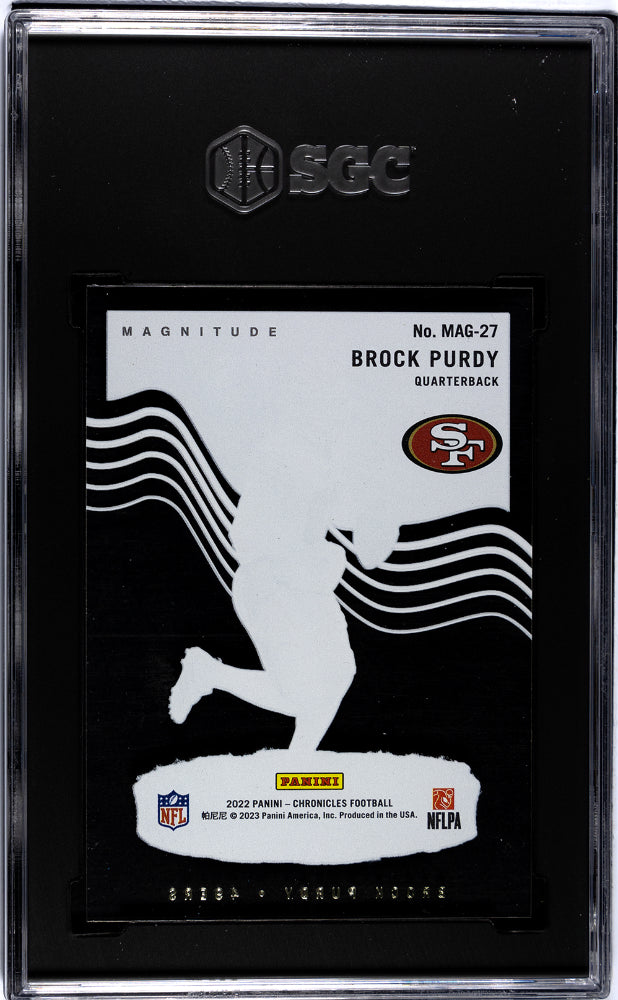 2022 Panini Chronicles #MAG-27 Brock Purdy Magnitude SGC 9