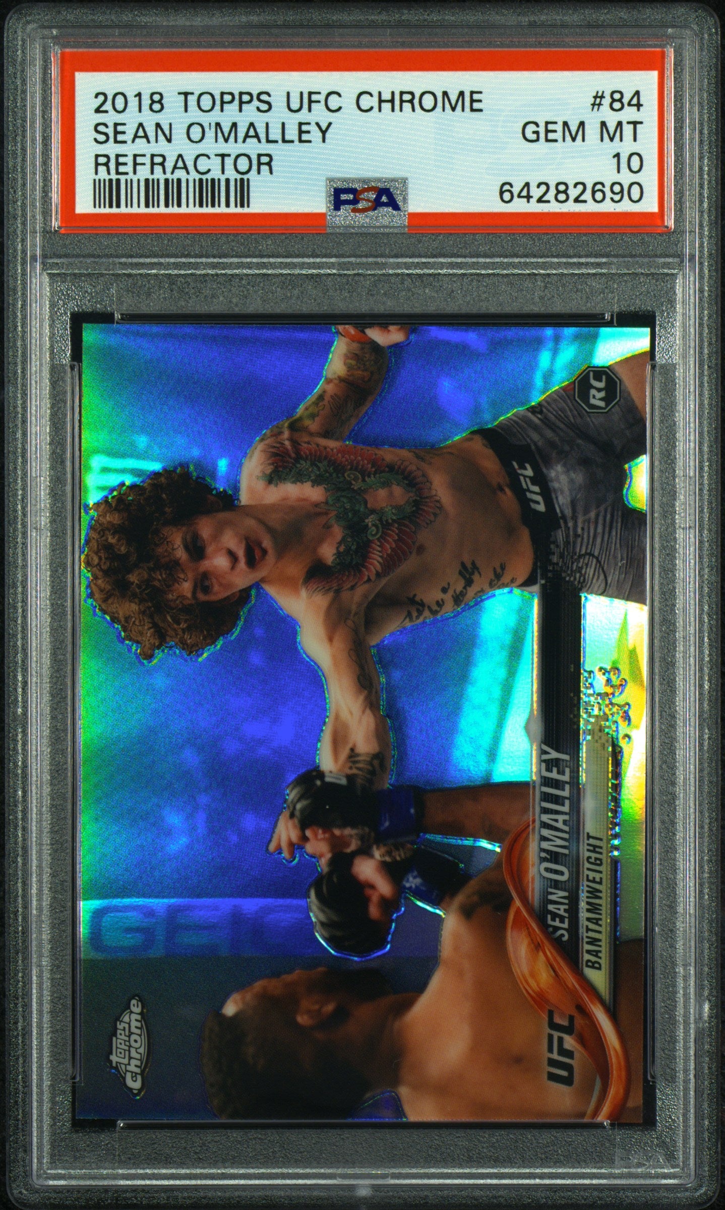 2018 Topps Chrome UFC #84 Sean O'Malley Refractor PSA 10