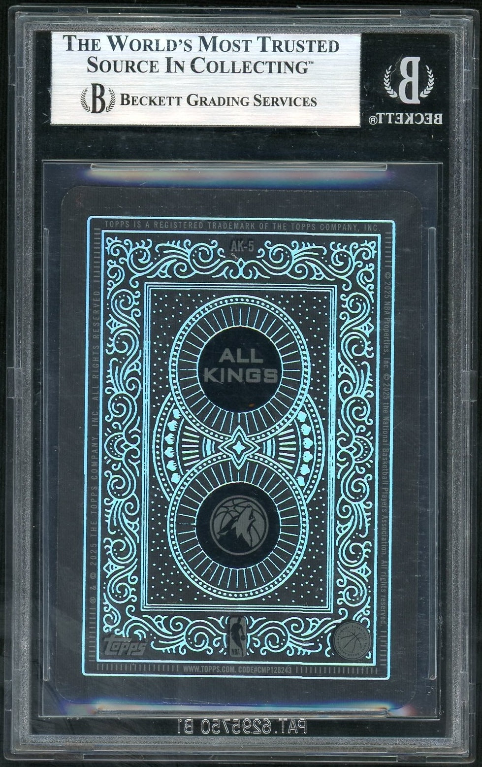 2025 All Kings Anthony Edwards #AK5 /50 BGS 9