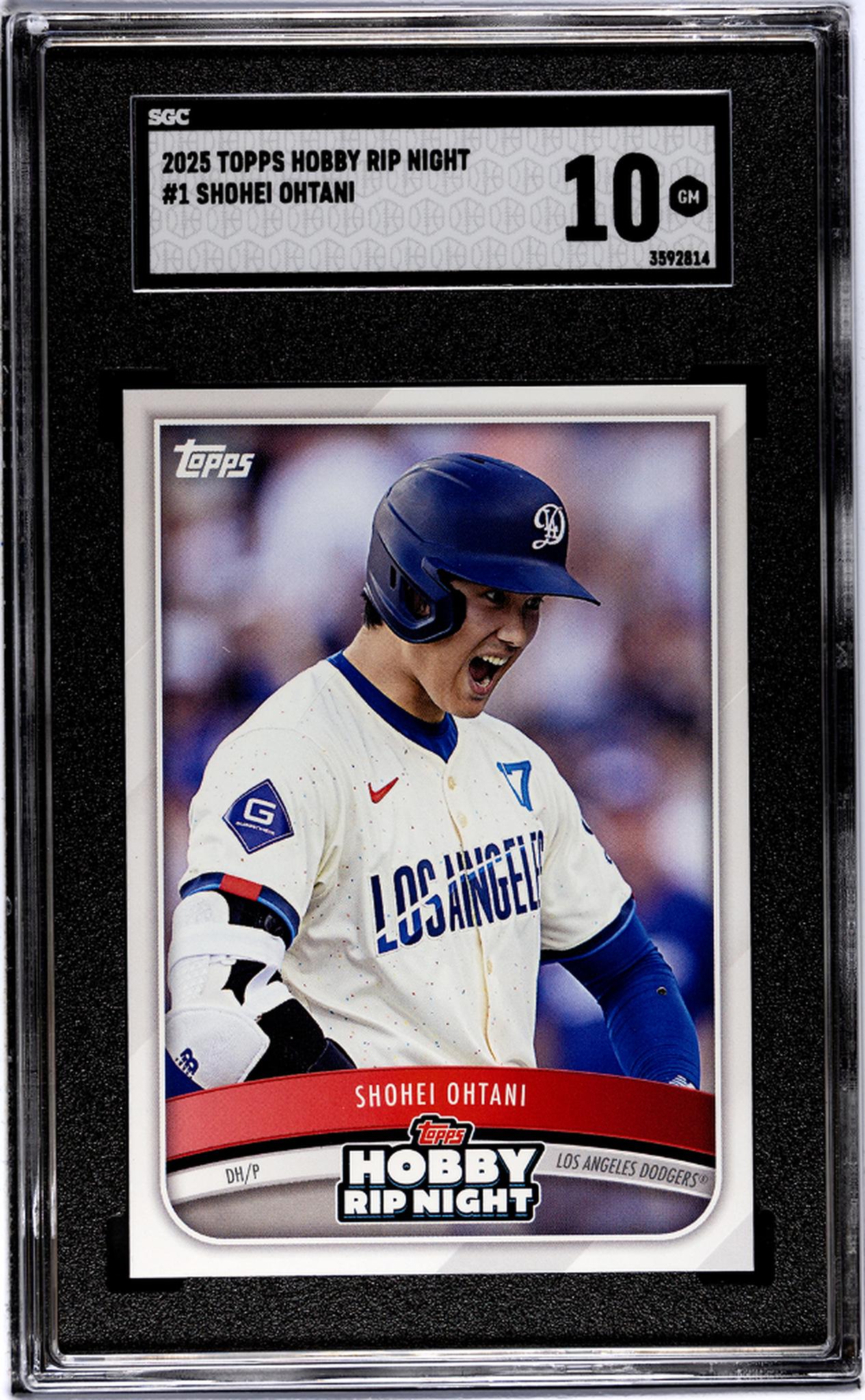 2025 Topps Hobby Rip Night #1 Shohei Ohtani SGC 10