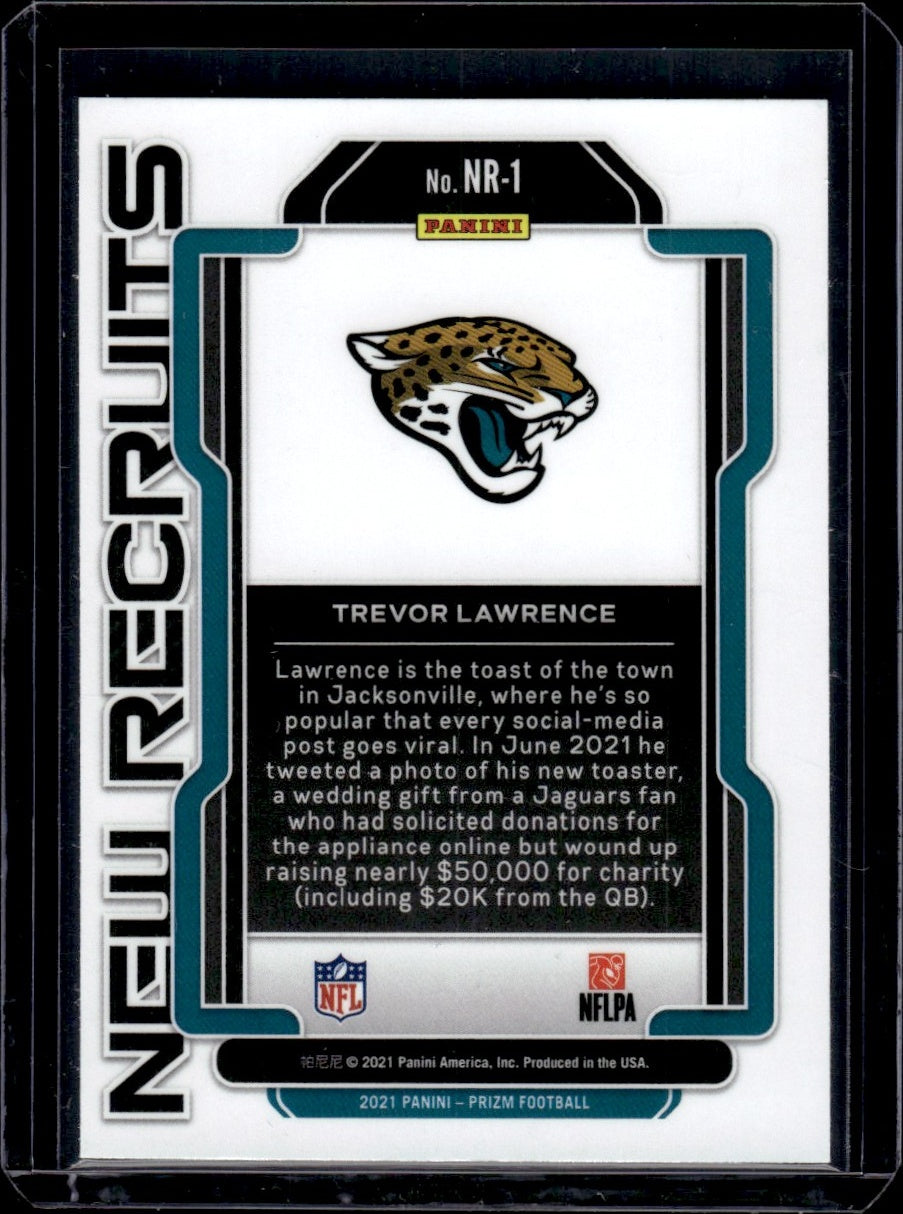 2021 Panini Prizm #NR-1 Trevor Lawrence New Recruits Rookie  