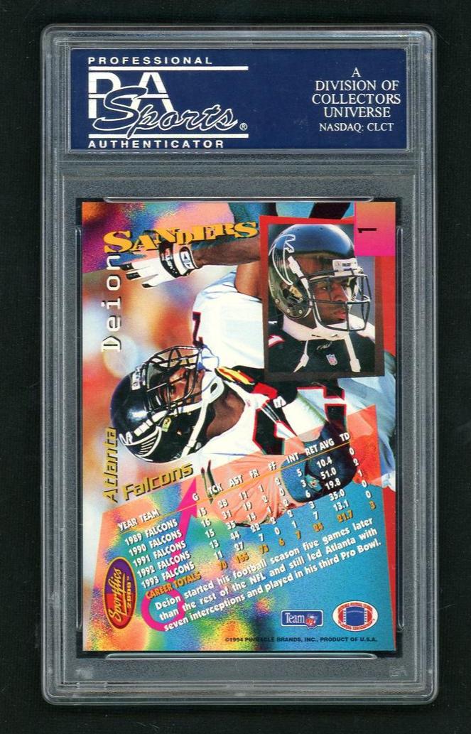 1994 Sportflics Deion Sanders #1 PSA 10