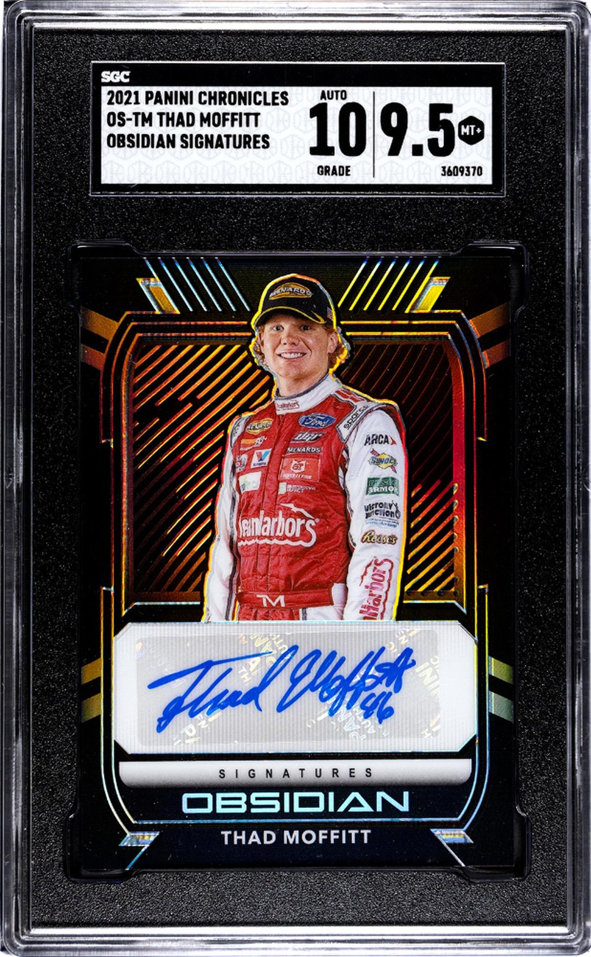 2021 Chronicles #OS-TM Thad Moffitt Obsidian Signatures SGC 9.5