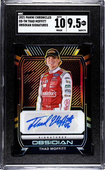 2021 Panini Chronicles Obsidian Signatures Thad Moffitt Auto #OS-TM SGC 9.5