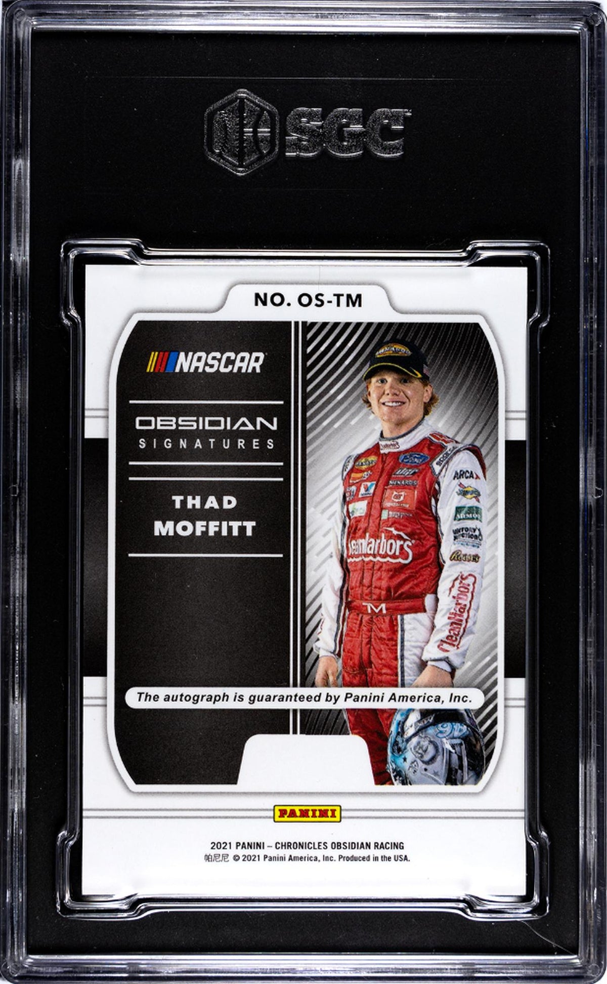 2021 Chronicles #OS-TM Thad Moffitt Obsidian Signatures SGC 9.5