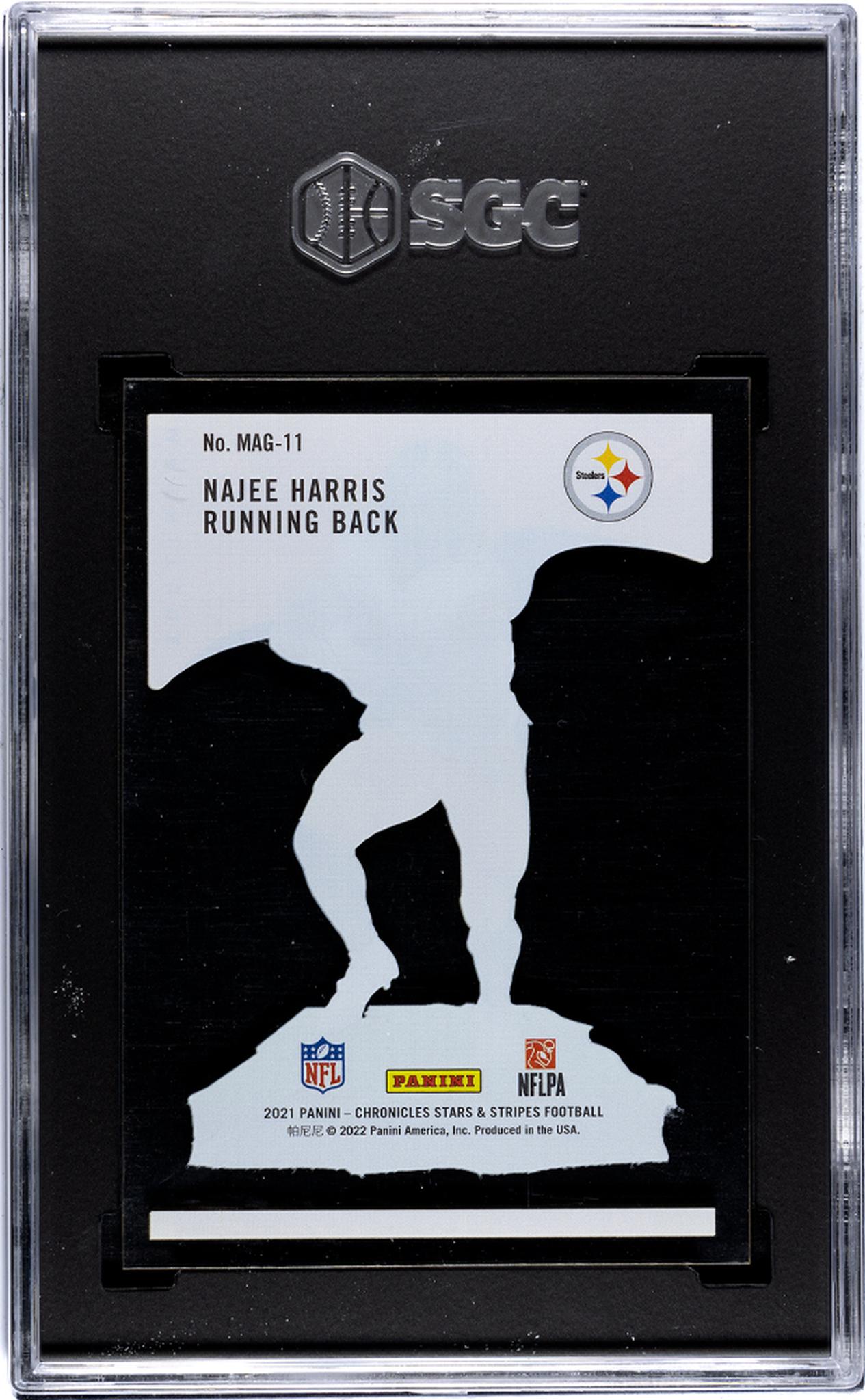 2021 Panini Chronicles Magnitude Najee Harris #MAG-11 RC SGC 8