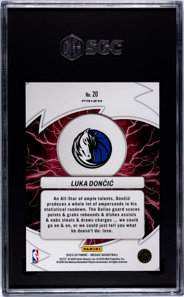 2023 Mosaic #20 Luka Dončić Thunder Road SGC 10