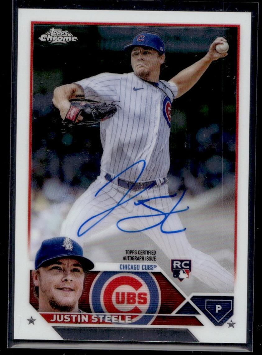 2023 Topps Chrome Justin Steele Rookie Auto #RA-JST 