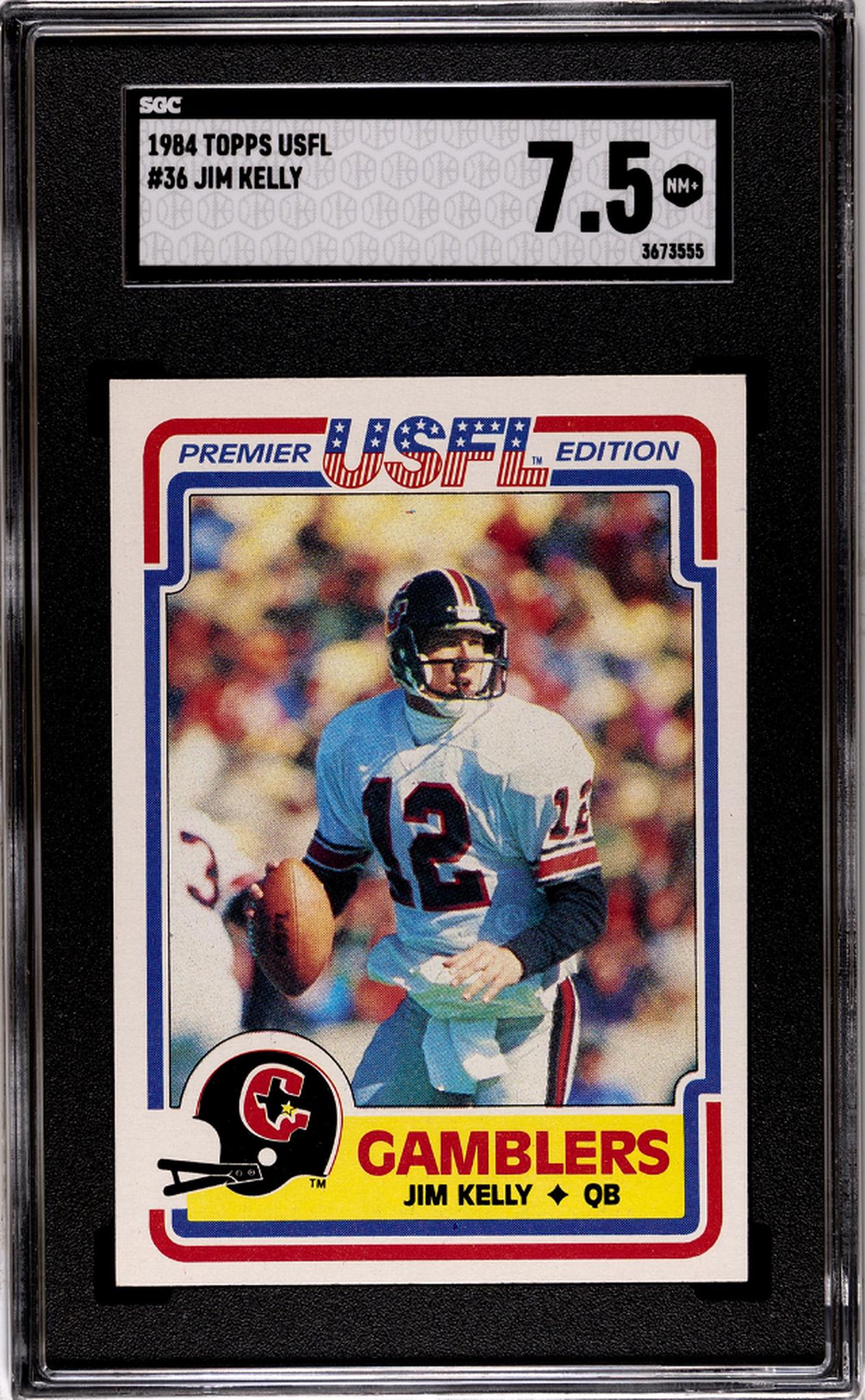 1984 Topps USFL Jim Kelly #36 SGC 7.5