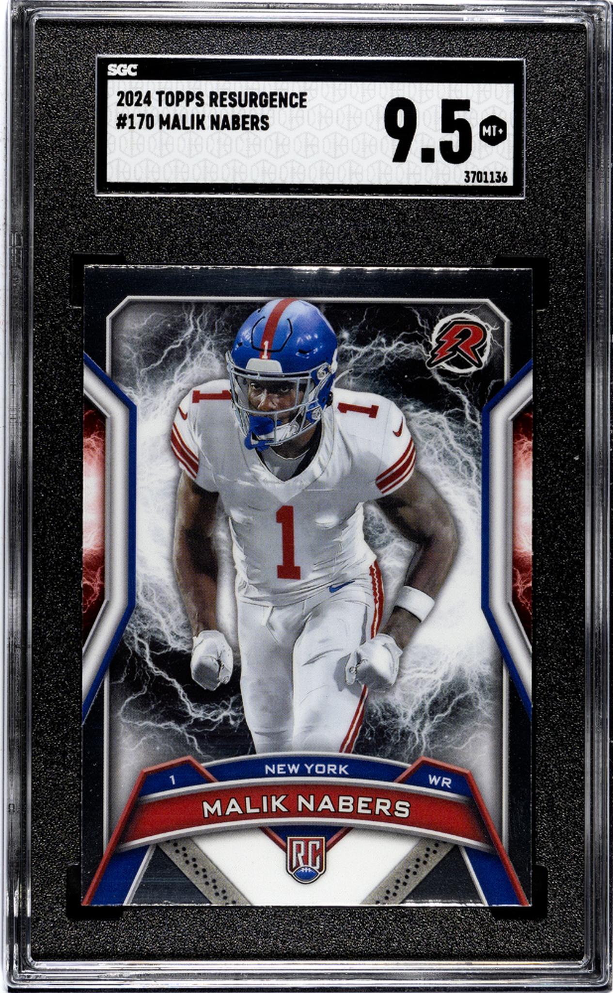 2024 Topps Resurgence #170 Malik Nabers SGC 9.5