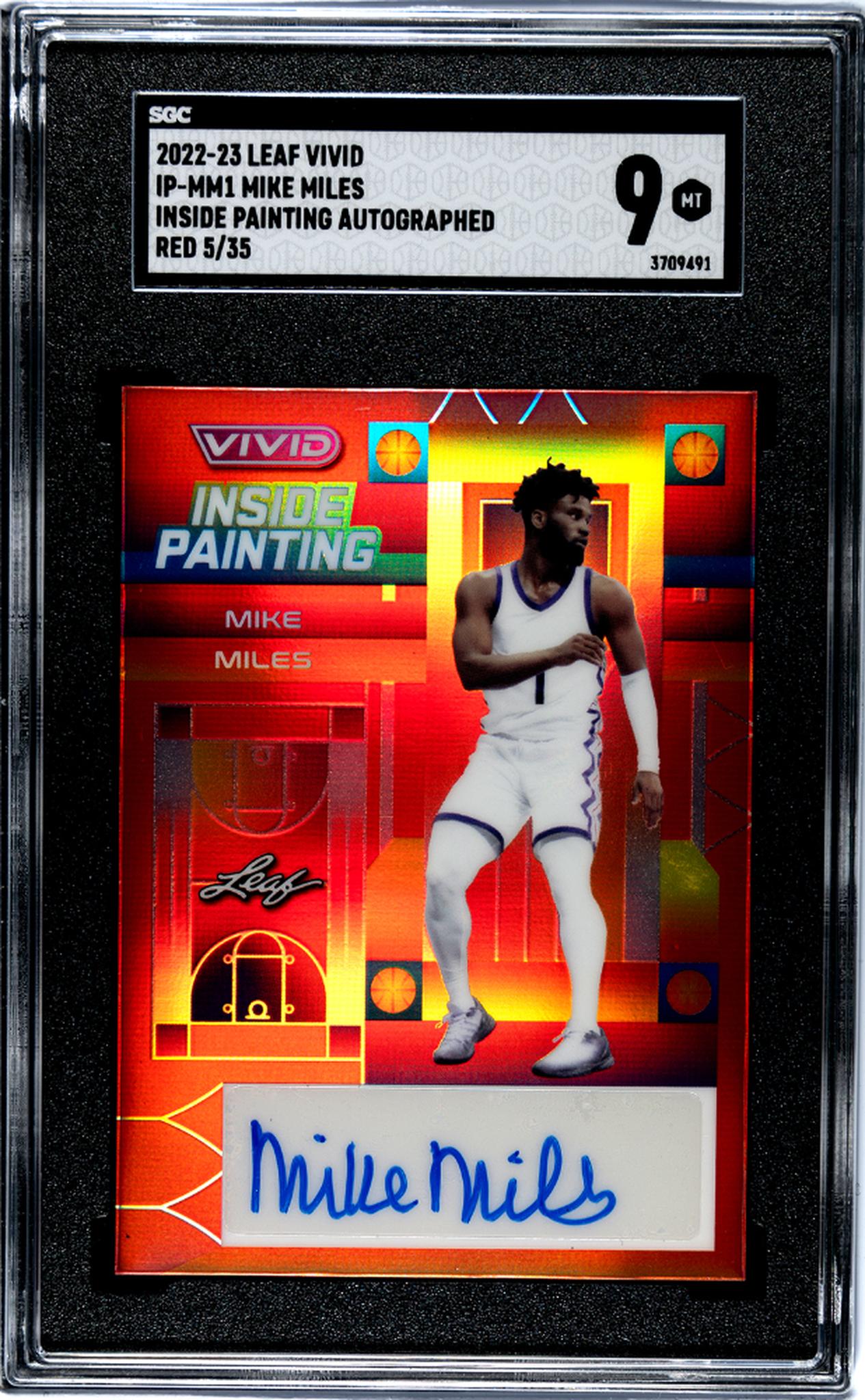 2022 Vivid #IP-MM1 Mike Miles Inside Painting /35 SGC 9