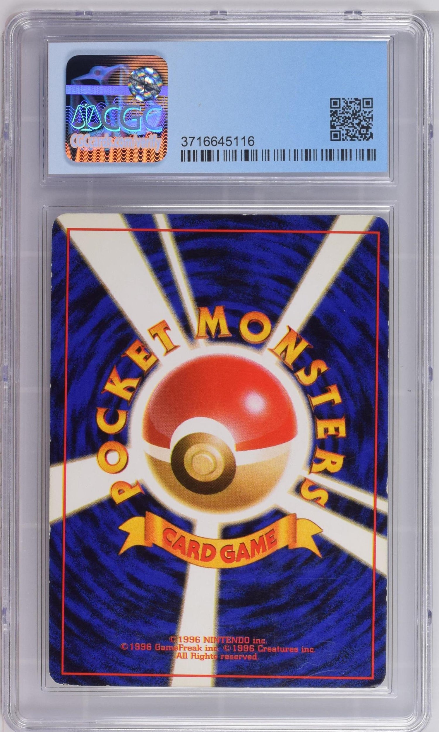 1996 Pokemon #145 Zapdos Base Set CGC 6.5