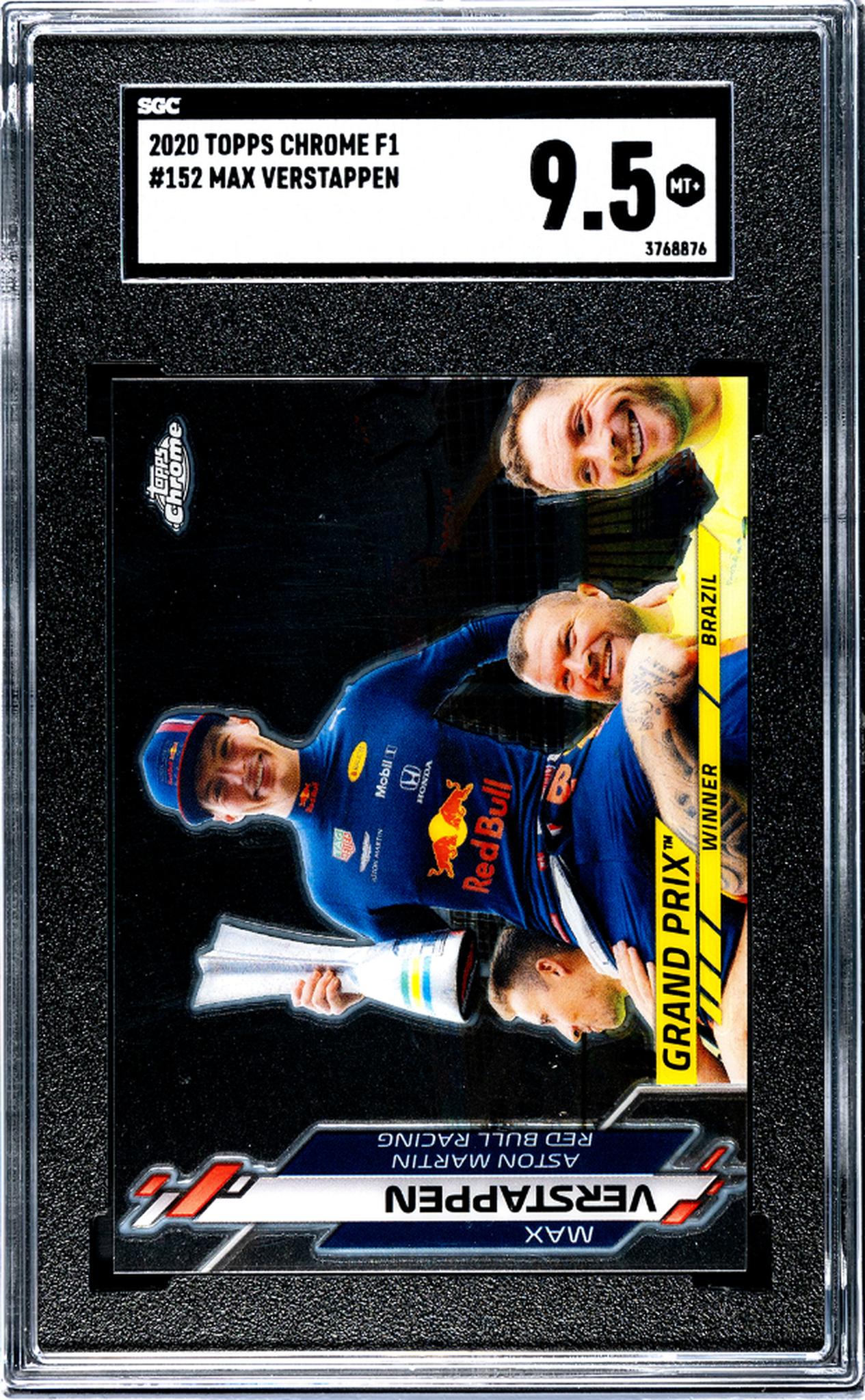 2020 Topps Chrome F1 #152 Max Verstappen SGC 9.5