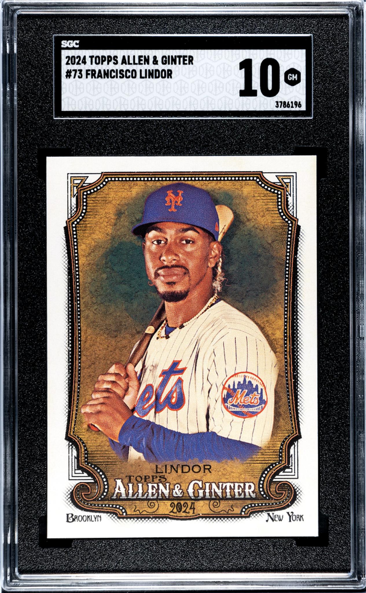 2024 Topps Allen & Ginter #73 Francisco Lindor SGC 10