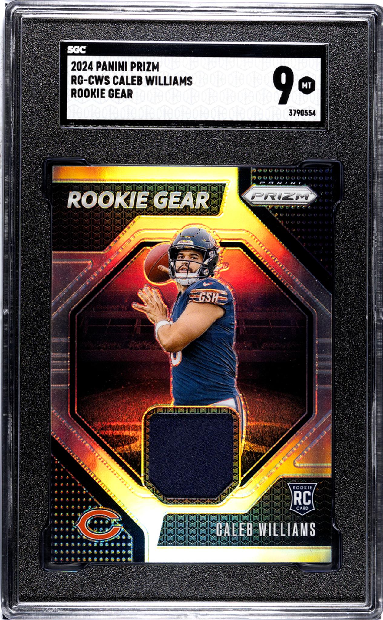 2024 Panini Prizm #RG-CWS Caleb Williams Rookie Gear SGC 9