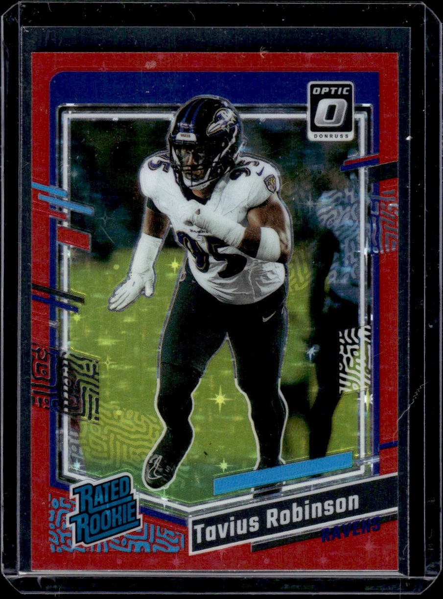 2023 Panini Donruss Optic #208 Tavius Robinson Rated Rookie Red Rookie Ravens