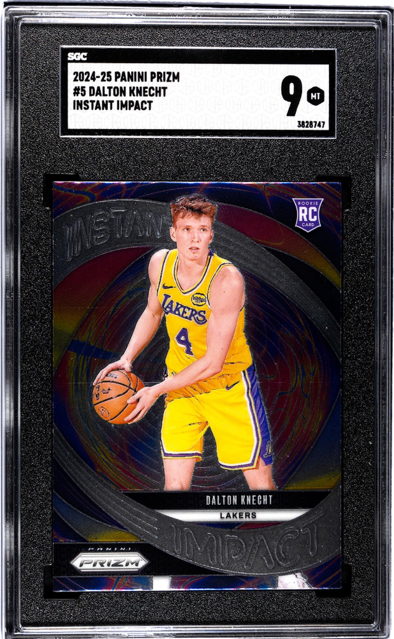 2024-25 Panini Prizm #5 Dalton Knecht Instant Impact SGC 9