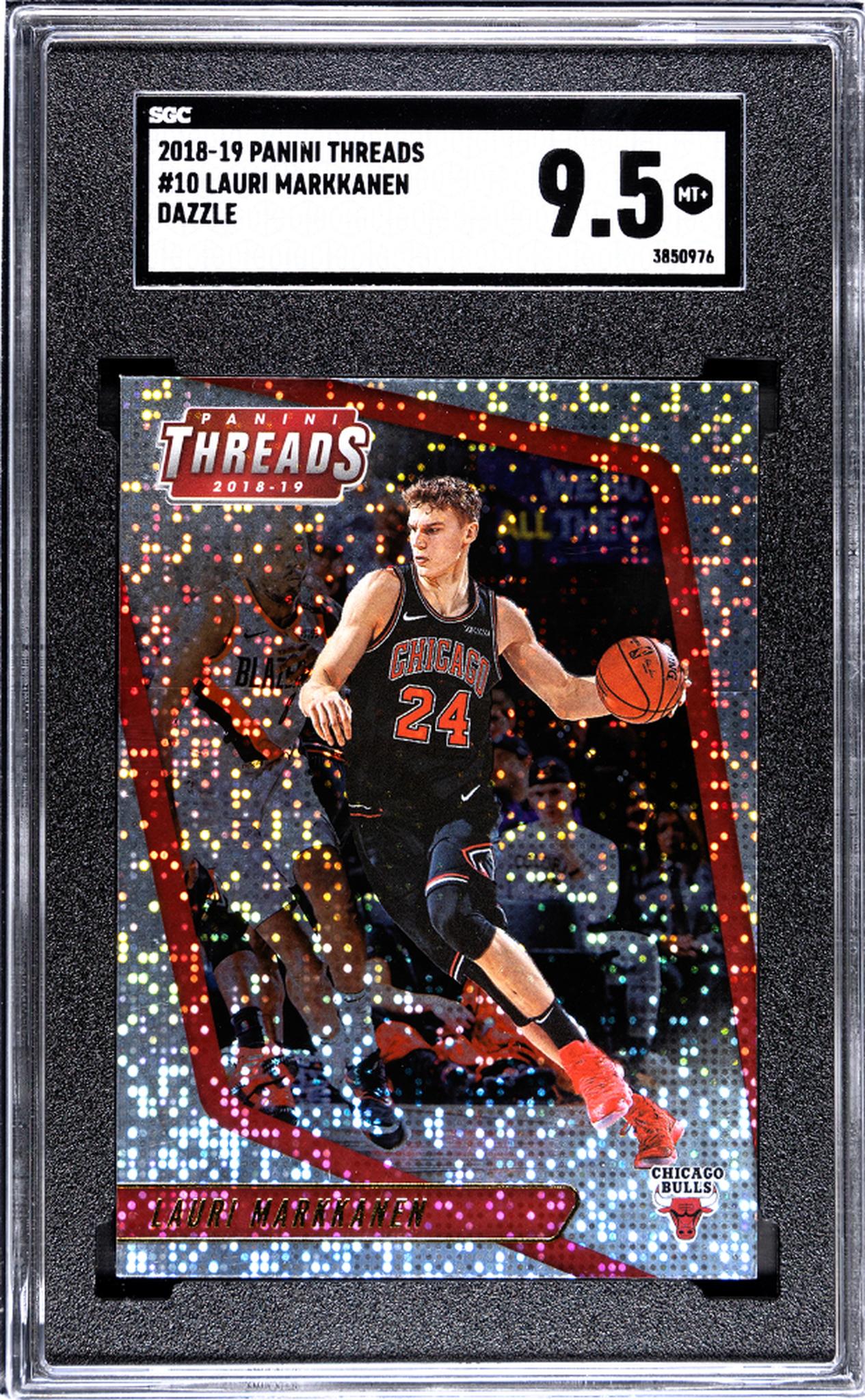 2018 Threads #10 Lauri Markkanen Dazzle SGC 9.5