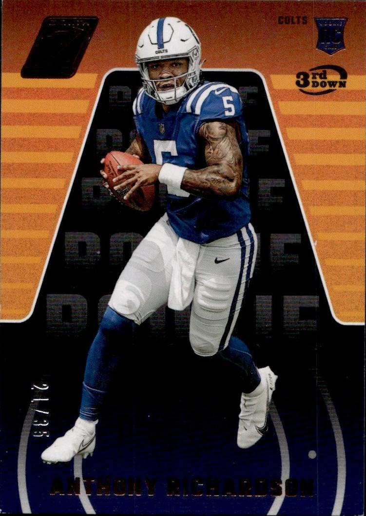 2023 Panini Zenith #102 Anthony Richardson 3rd Rookie /35 Colts