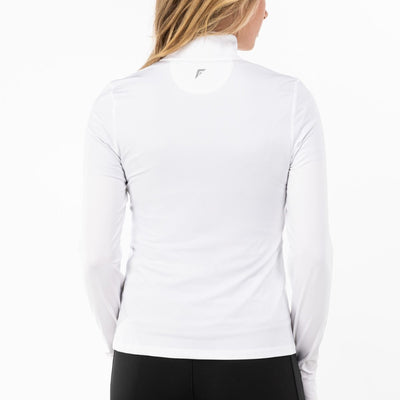 Franklin Sports Women's Quarter Zip Pullover Top - Poly Spandex Blend