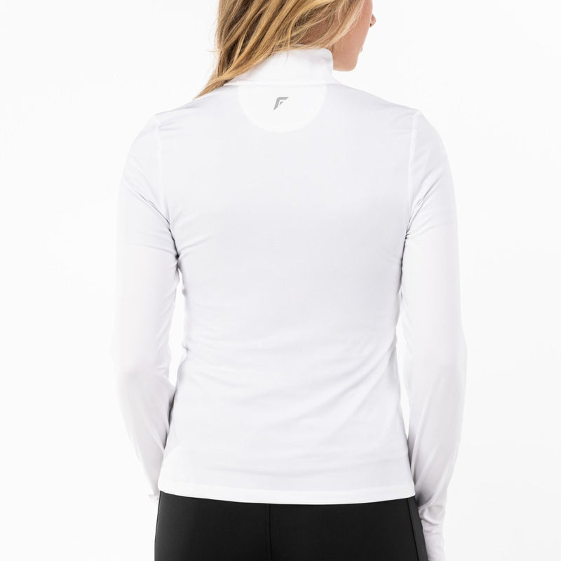 Franklin Sports Women's Quarter Zip Pullover Top - Poly Spandex Blend
