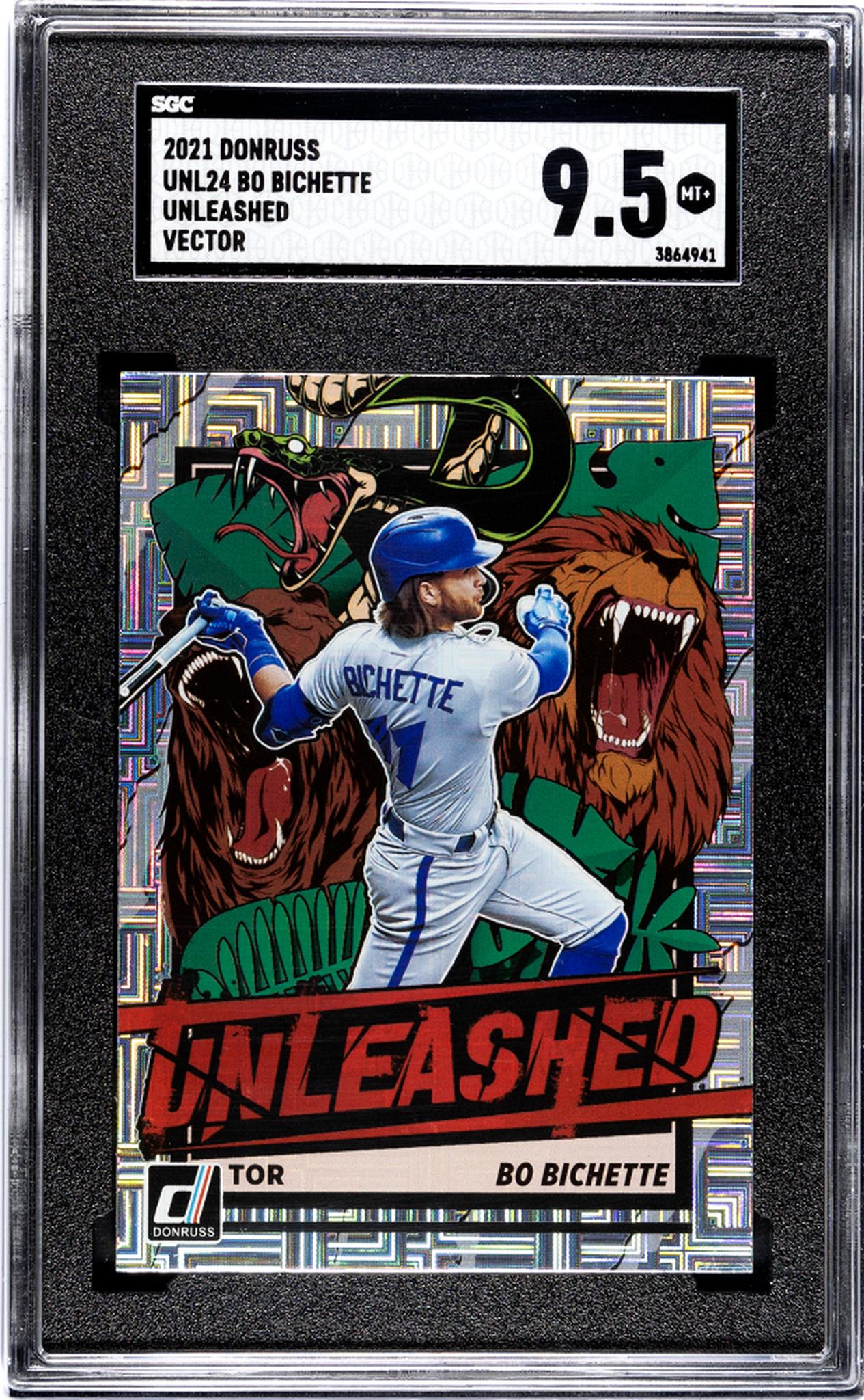 2021 Donruss #UNL24 Bo Bichette Unleashed Vector SGC 9.5