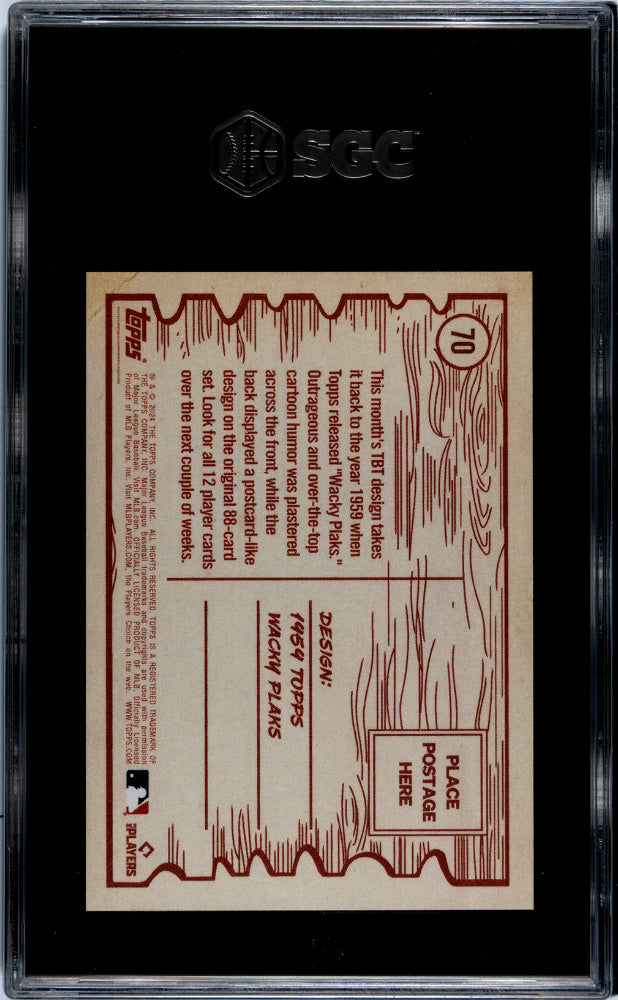 2024 Topps TBT Evan Carter #70 RC SGC 10