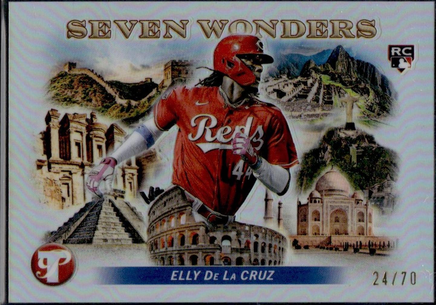 2024 Topps Pristine #7W-1 Elly De La Cruz Seven Wonders Rookie /70