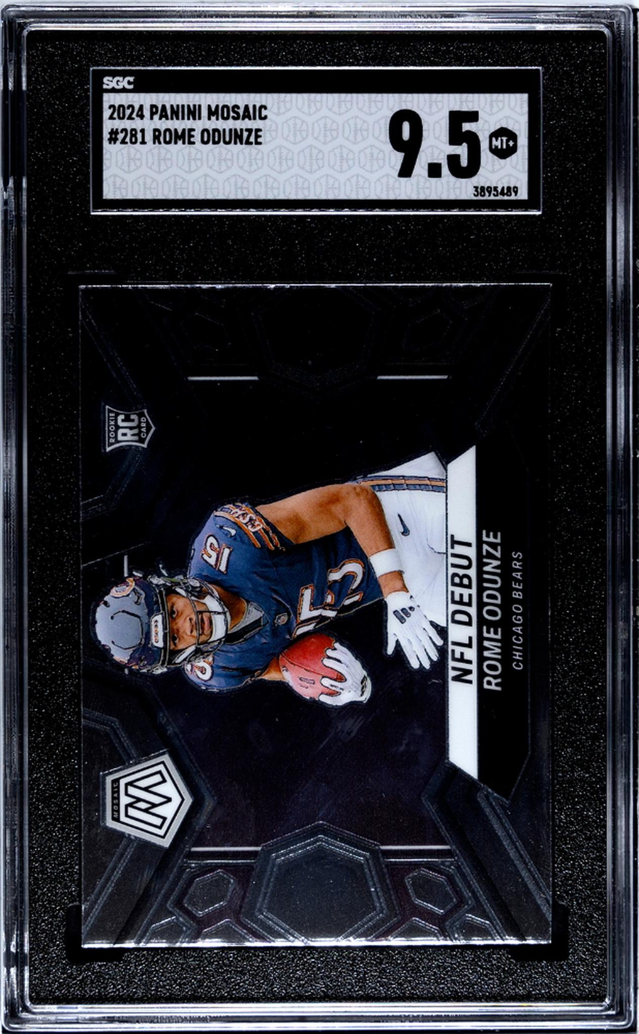 2024 Panini Mosaic Rome Odunze #281 RC SGC 9.5