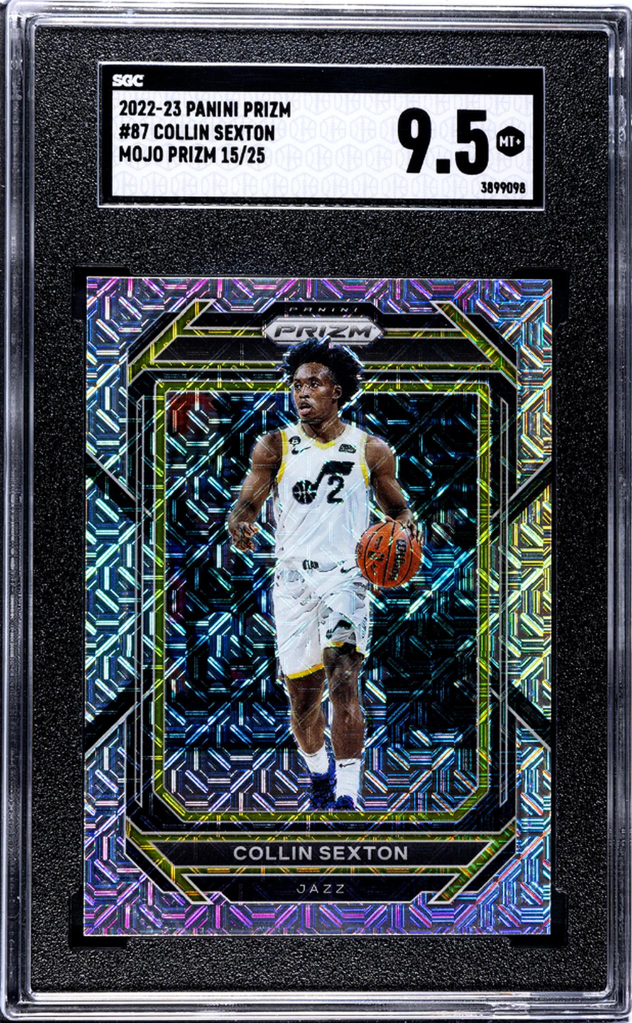 2022-23 Panini Prizm #87 Collin Sexton Mojo Prizm /25 SGC 9.5