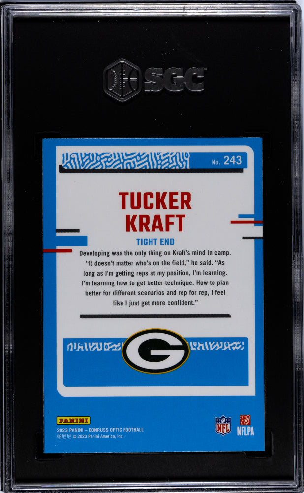 2023 Panini Donruss Optic #243 Tucker Kraft Rated Rookie  SGC 9.5