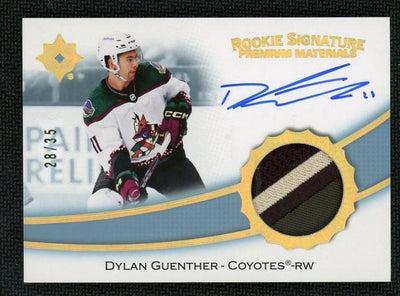 2022-23 Ultimate Collection Dylan Guenther #RSP-DG Rookie Signature Premium Materials Auto /35