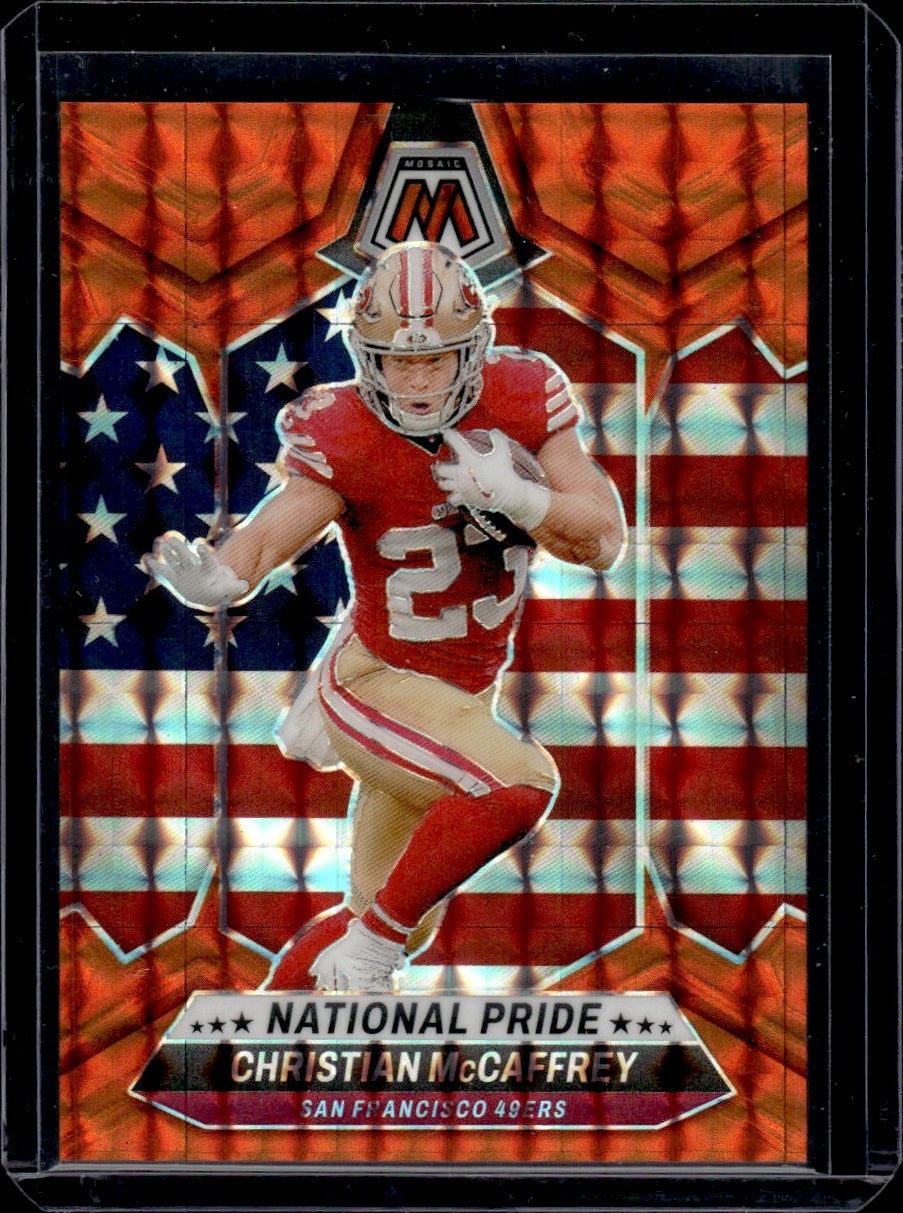 2024 Panini Mosaic #256 Christian McCaffrey National Pride /199 