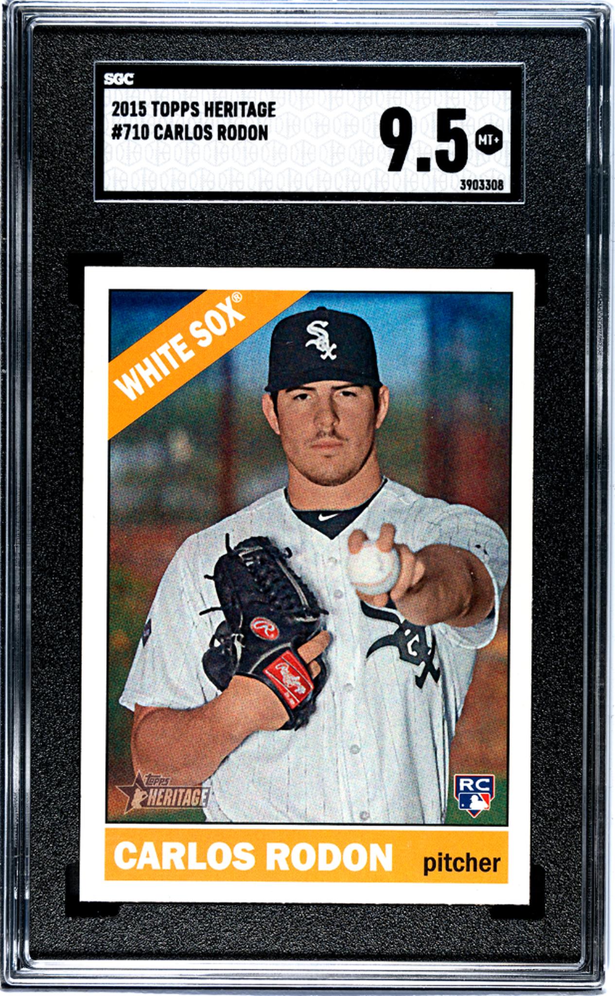 2015 Topps Heritage #710 Carlos Rodon Rookie SGC 9.5