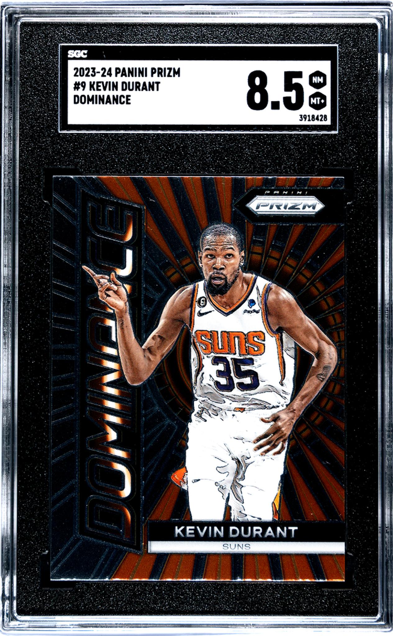 2023-24 Panini Prizm #9 Kevin Durant Dominance SGC 8.5