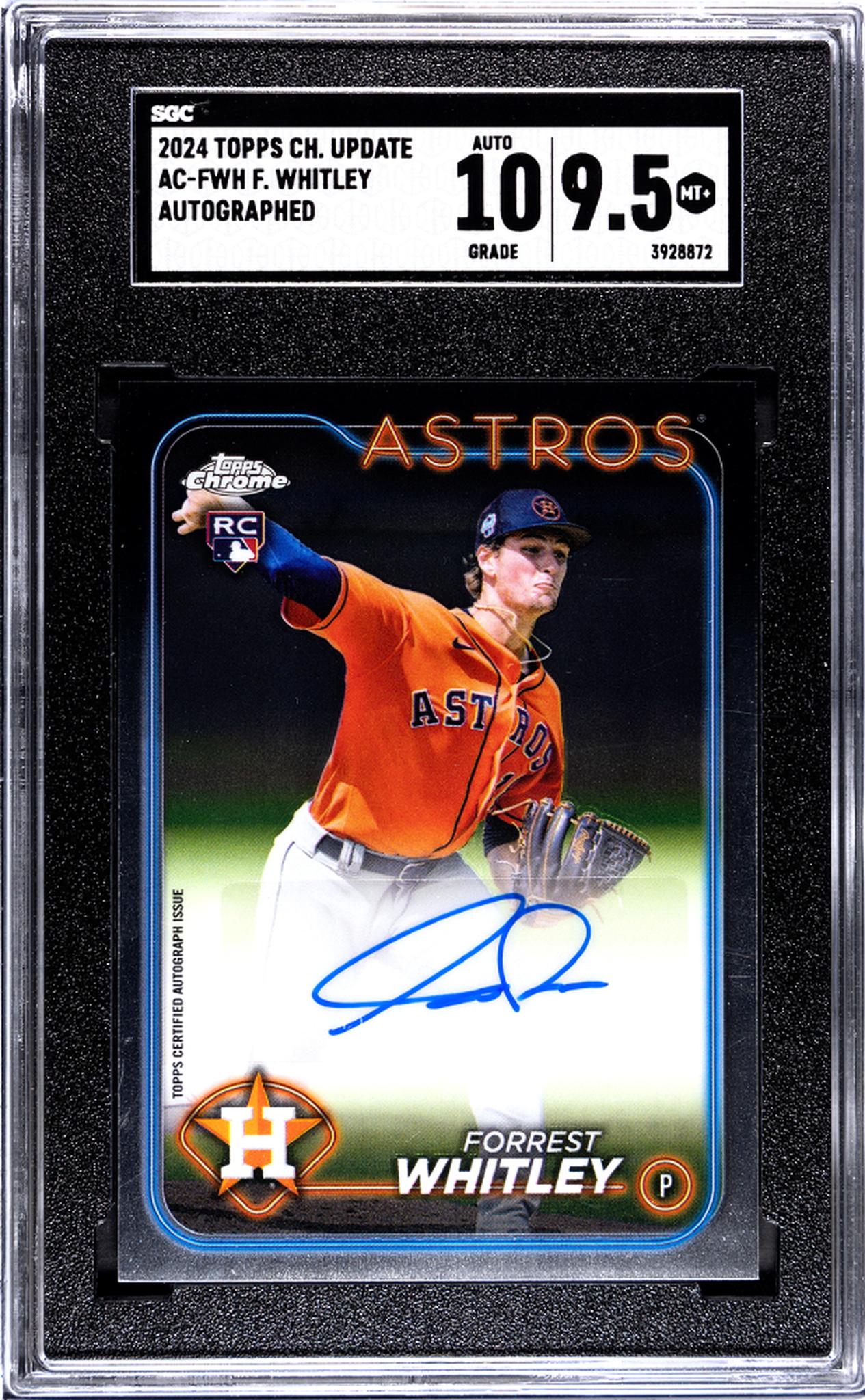 2024 Topps Chrome #AC-FWH Forrest Whitley Update SGC 9.5