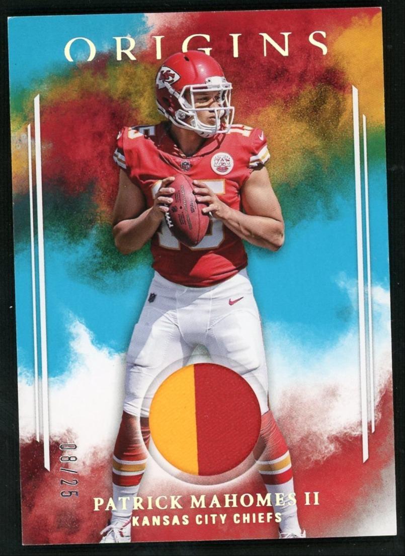 2017 Origins Patrick Mahomes Patch Turquoise /25
