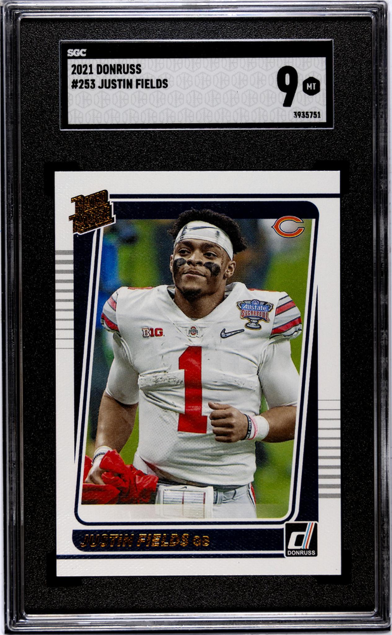 2021 Donruss #253 Justin Fields SGC 9